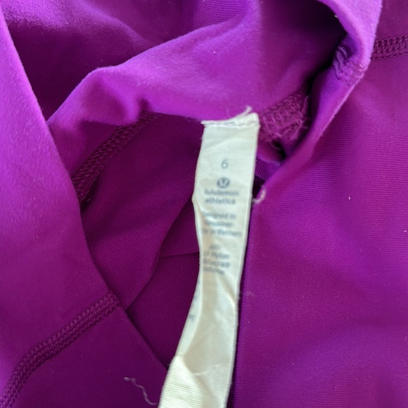 Lululemon. Purple leggings. EUC. - Picture 3 of 4